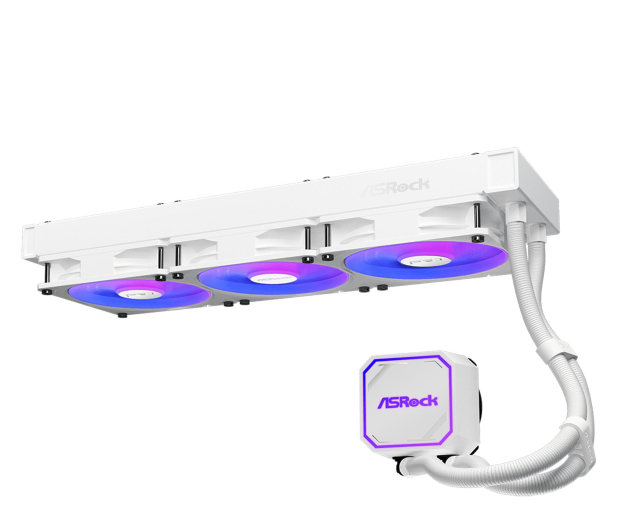 ASRock Pro White 360 ARGB 3x120mm - 1502294 - zdjęcie 2